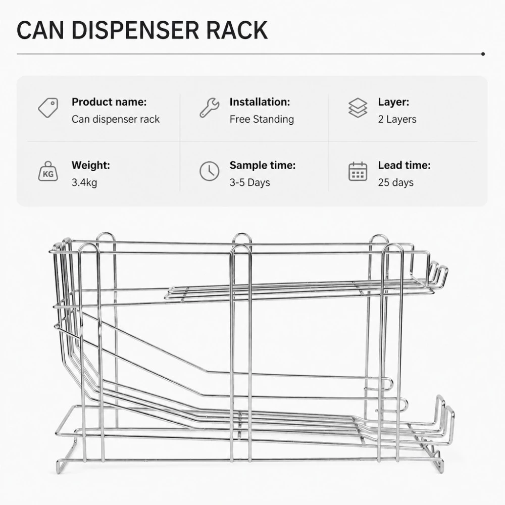 Stackable Wire Can Organizer Rack